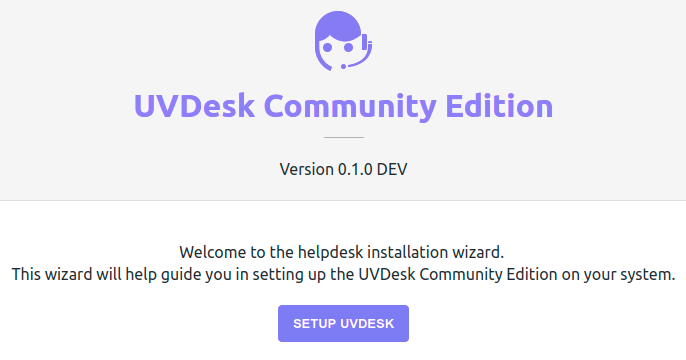 UVDesk Community Edition Setup