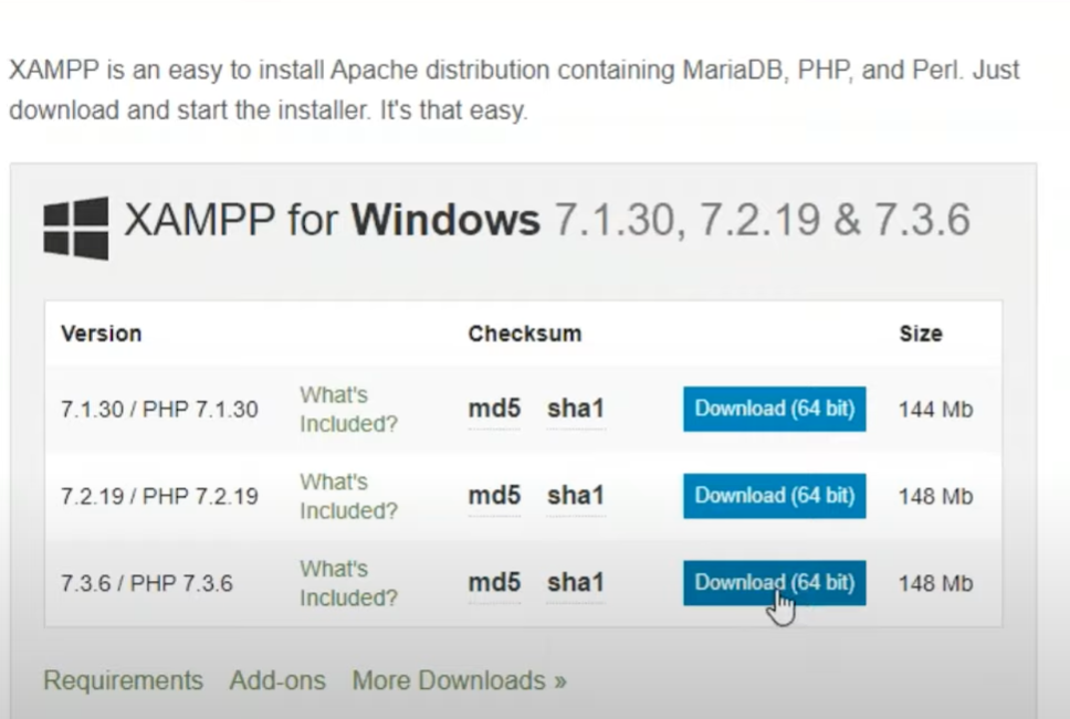 XAMPP - open source web server solution stack